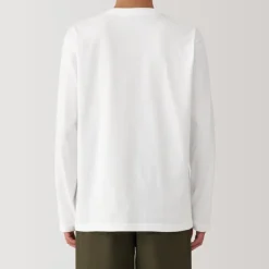 Men's Washed Jersey Crew Neck Long Sleeve T-Shirt