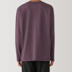 Men's Washed Jersey Crew Neck Long Sleeve T-Shirt