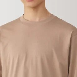 Men's Washed Jersey Crew Neck Long Sleeve T-Shirt