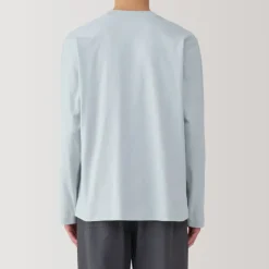 Men's Washed Jersey Crew Neck Long Sleeve T-Shirt