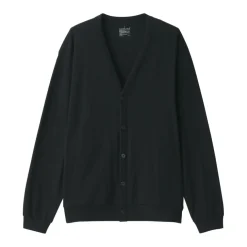Men's Washed Jersey V-Neck Cardigan