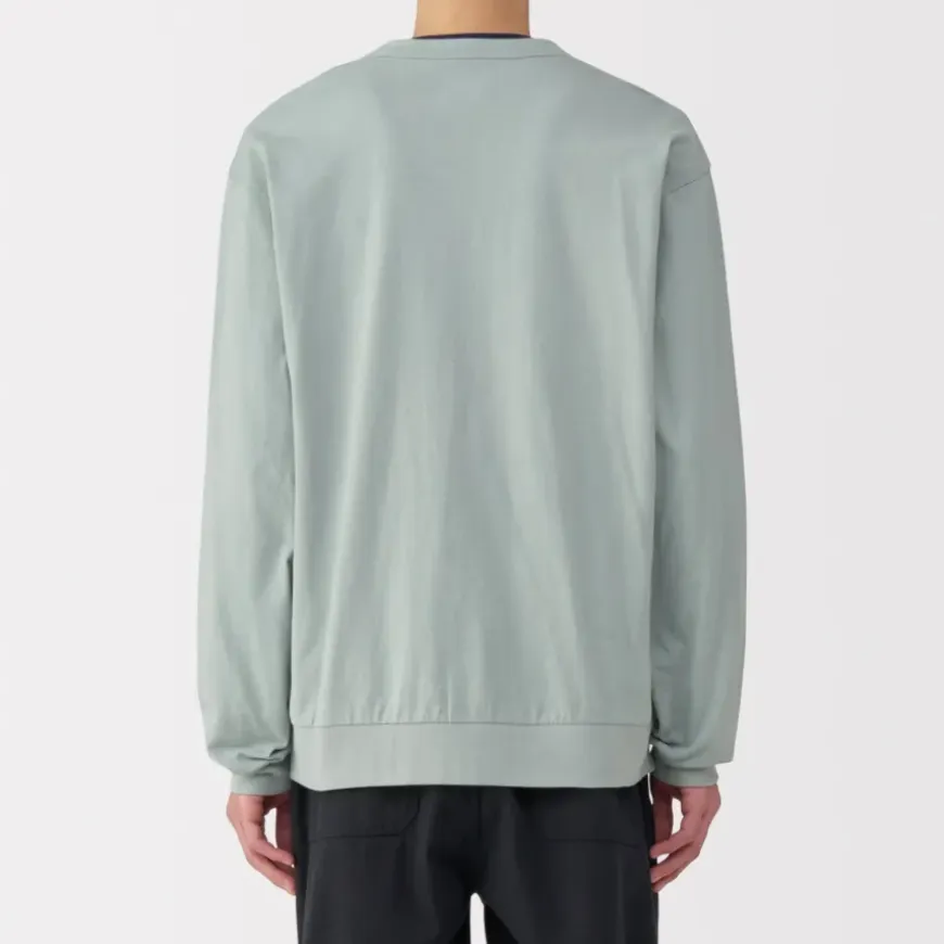Men's Washed Jersey V-Neck Cardigan