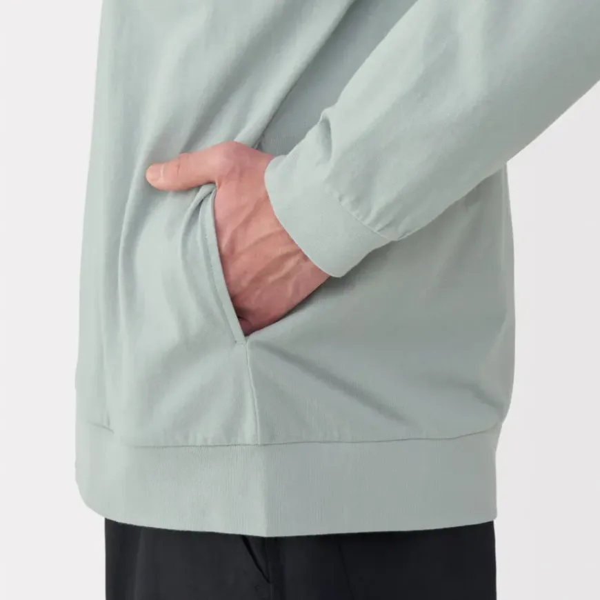 Men's Washed Jersey V-Neck Cardigan
