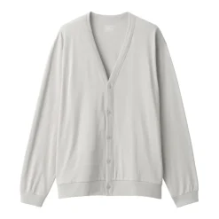 Men's Washed Jersey V-Neck Cardigan