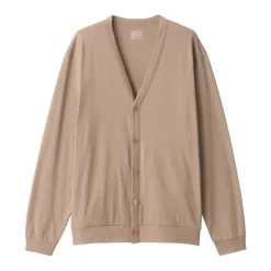 Men's Washed Jersey V-Neck Cardigan