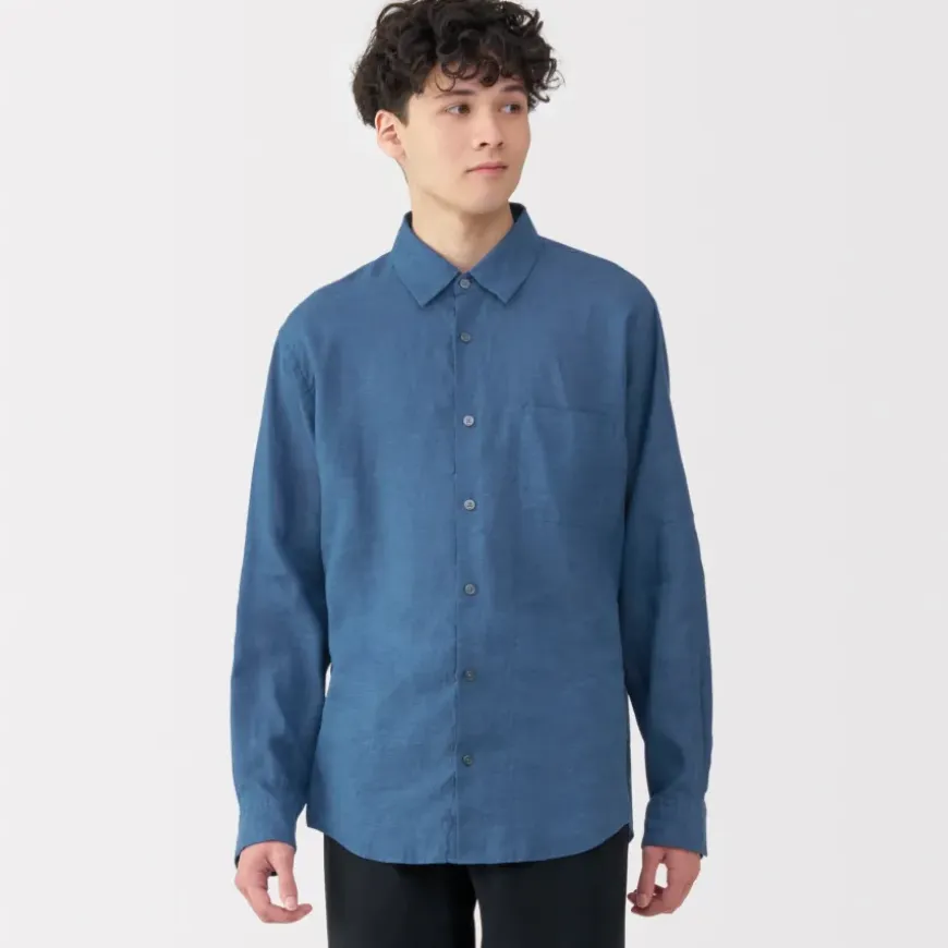 Men's Washed Linen Shirt