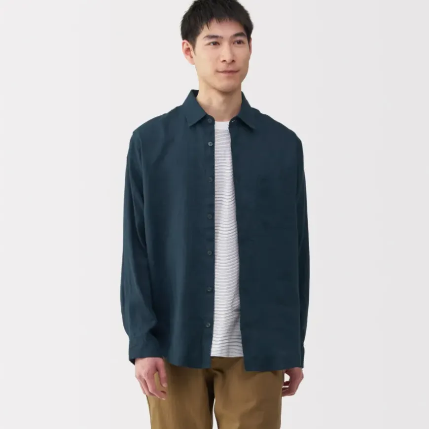 Men's Washed Linen Shirt