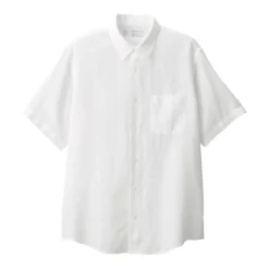 Men's Washed Linen Short Sleeve Shirt