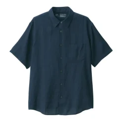 Men's Washed Linen Short Sleeve Shirt