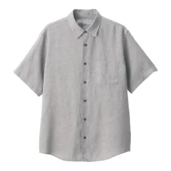 Men's Washed Linen Short Sleeve Shirt