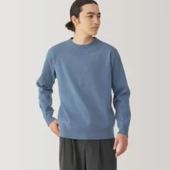 Men's Washed Milano Ribbed Crew Neck Sweater