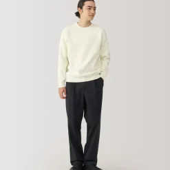 Men's Washed Milano Ribbed Crew Neck Sweater