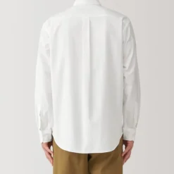Men's Washed Oxford Button Down Long Sleeve Shirt