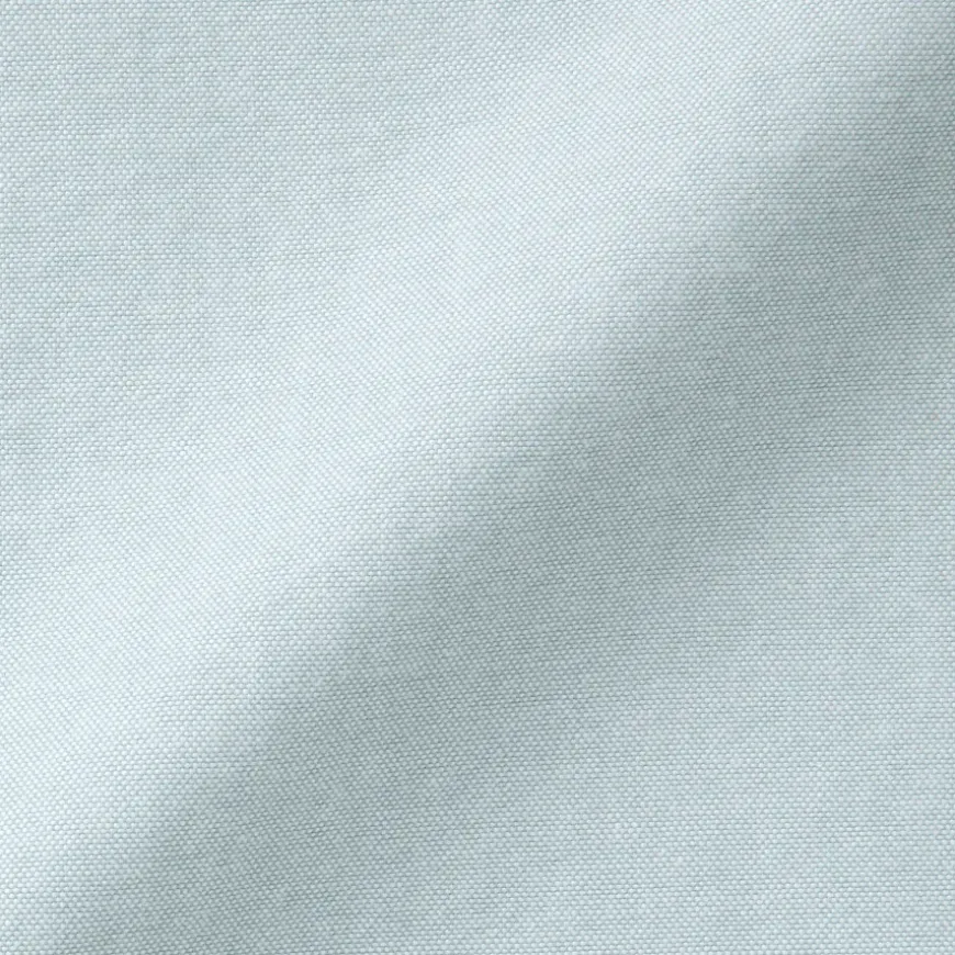 Men's Washed Oxford Stand Collar Long Sleeve Shirt