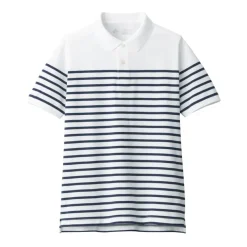 Men's Washed Pique Polo Shirt Stripe