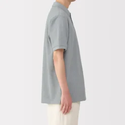 Men's Washed Pique Short Sleeve Polo Shirt