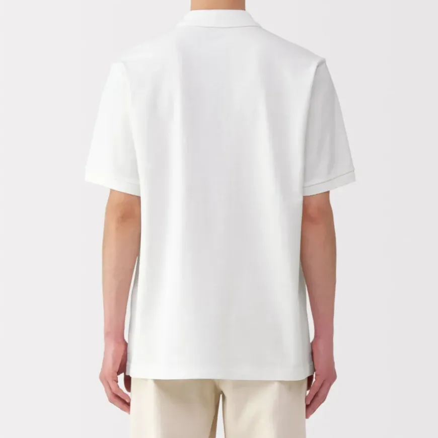 Men's Washed Pique Short Sleeve Polo Shirt