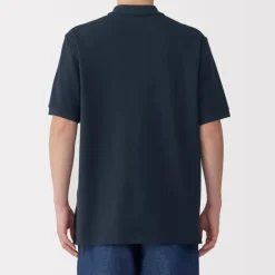 Men's Washed Pique Short Sleeve Polo Shirt