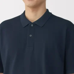 Men's Washed Pique Short Sleeve Polo Shirt