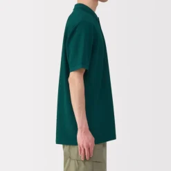 Men's Washed Pique Short Sleeve Polo Shirt