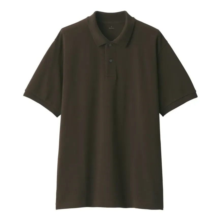 Men's Washed Pique Short Sleeve Polo Shirt