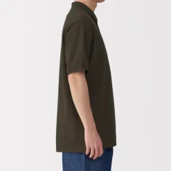 Men's Washed Pique Short Sleeve Polo Shirt