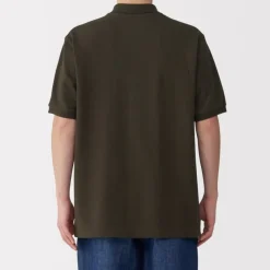 Men's Washed Pique Short Sleeve Polo Shirt