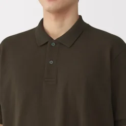Men's Washed Pique Short Sleeve Polo Shirt