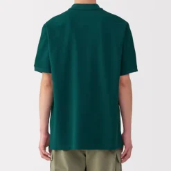 Men's Washed Pique Short Sleeve Polo Shirt