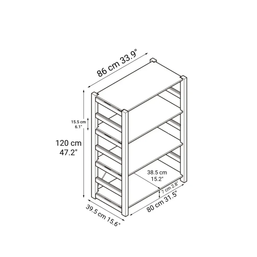 Pine Shelf Unit - Regular - Small