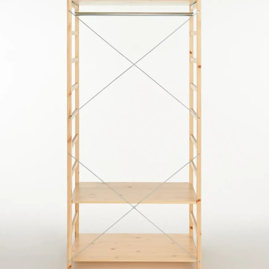 Pine Shelf Unit - Wardrobe