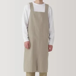 Plain Weave Cotton Shoulder Strap Apron - L-XL