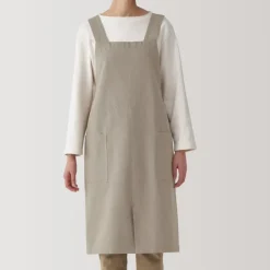 Plain Weave Cotton Shoulder Strap Apron - L-XL
