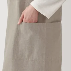 Plain Weave Cotton Shoulder Strap Apron - L-XL