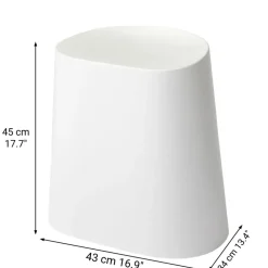 Polypropylene Stackable Stool Light Gray