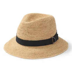 Raffia Foldable Fedora Hat
