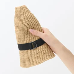 Raffia Foldable Fedora Hat