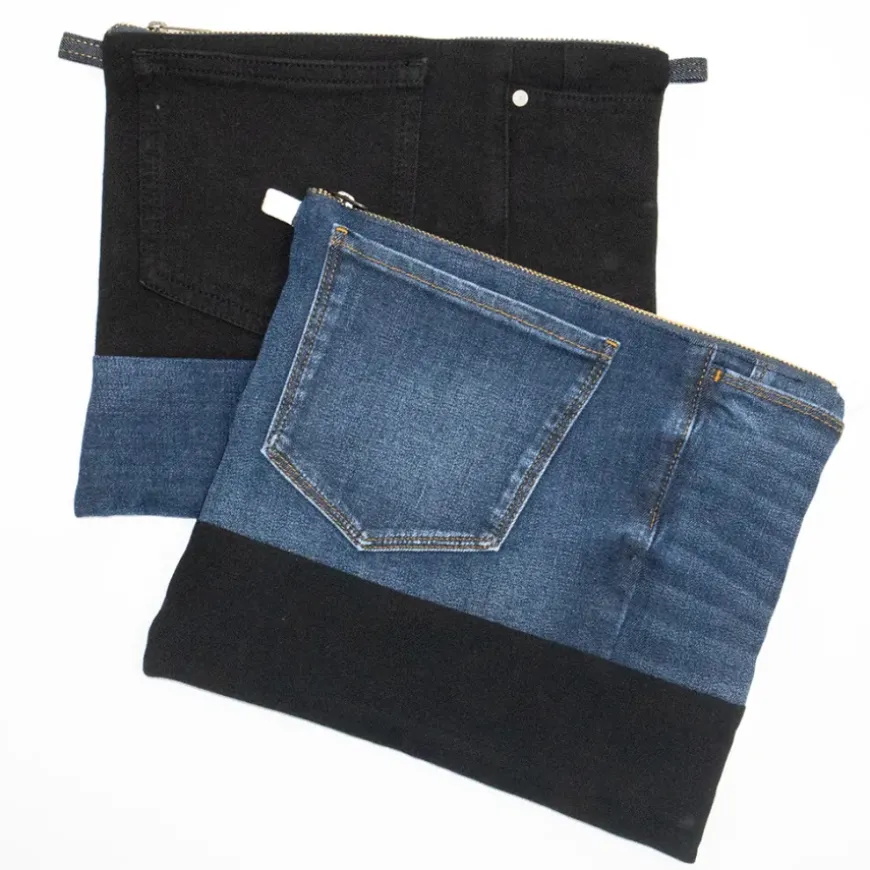 ReMUJI ReMade Denim Pouch