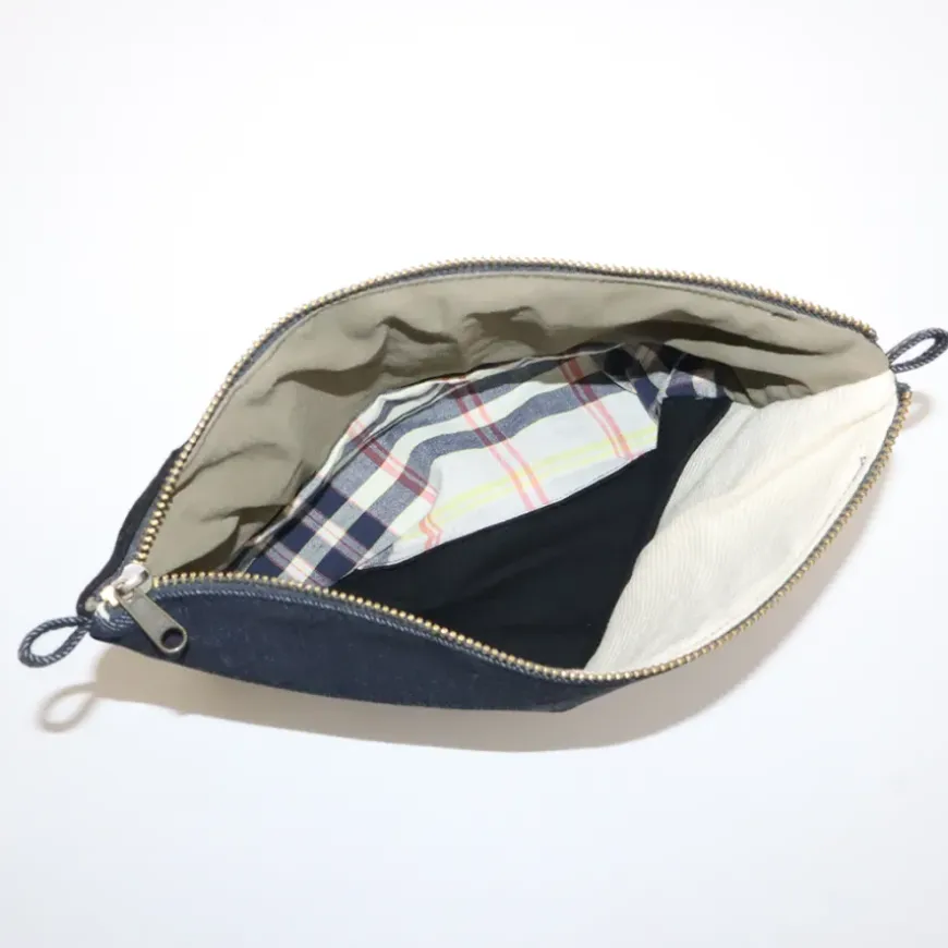 ReMUJI ReMade Denim Pouch