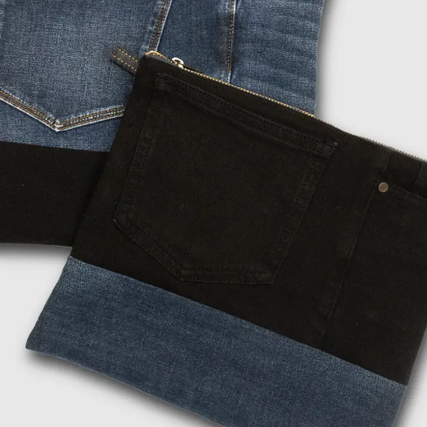 ReMUJI ReMade Denim Pouch