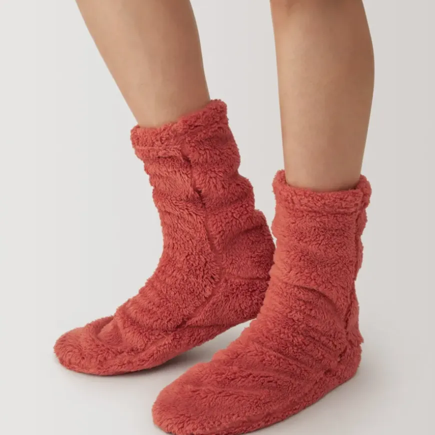 Right Angle Boa Fleece Cozy Socks