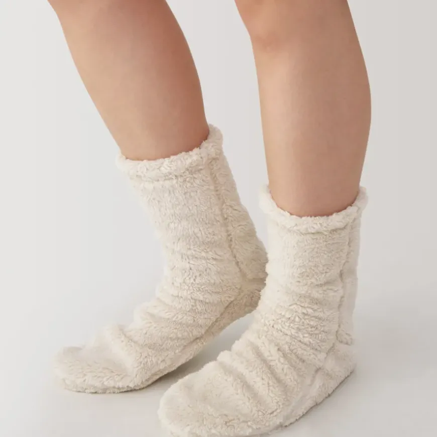 Right Angle Boa Fleece Cozy Socks