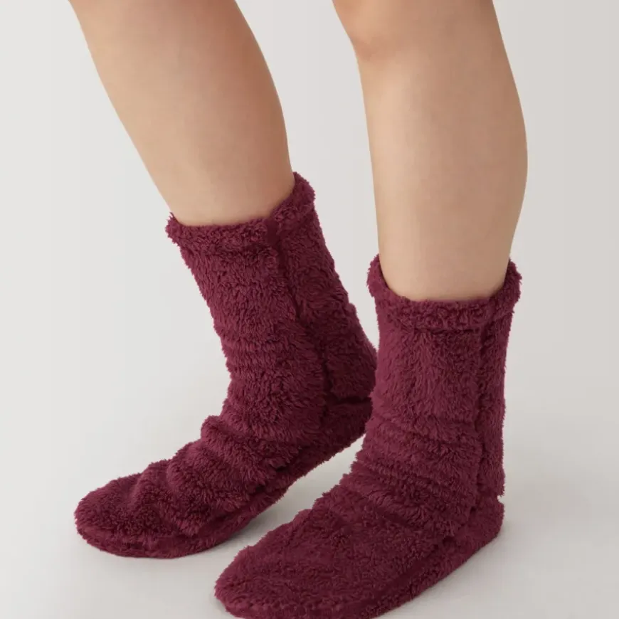Right Angle Boa Fleece Cozy Socks