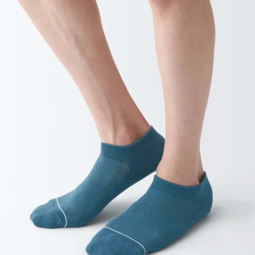 Right Angle Breathable Mesh Sneaker Socks