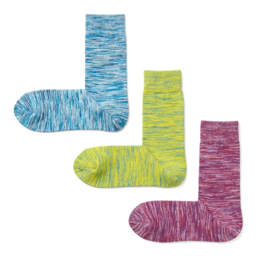 Right Angle Excess Yarn 3 Pair Socks