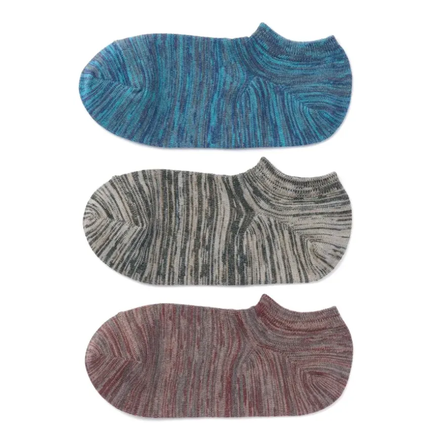 Right Angle Excess Yarn Sneaker Socks (3 Pack)