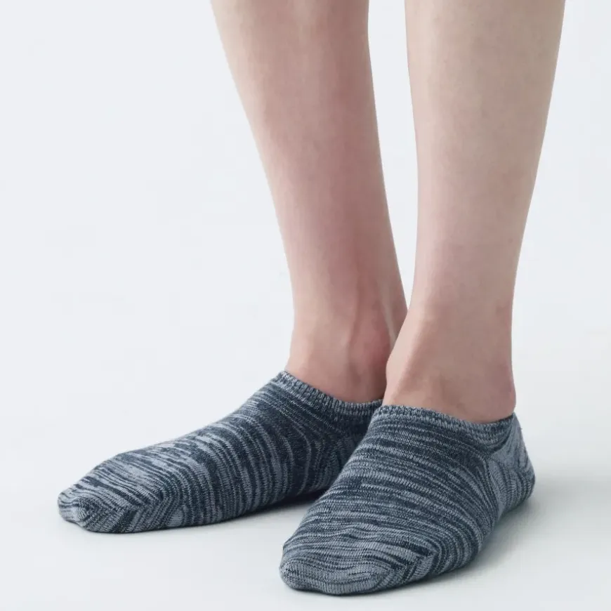 Right Angle Excess Yarn Sneaker Socks (3 Pack)