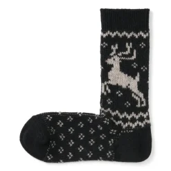 Right Angle Loose Top Reindeer Pattern Socks