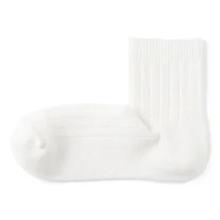 Right Angle Loose Top Ribbed Short Socks
