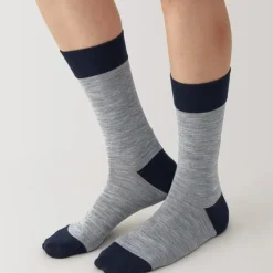 Right Angle Lustrous Wool Mix Thin Socks
